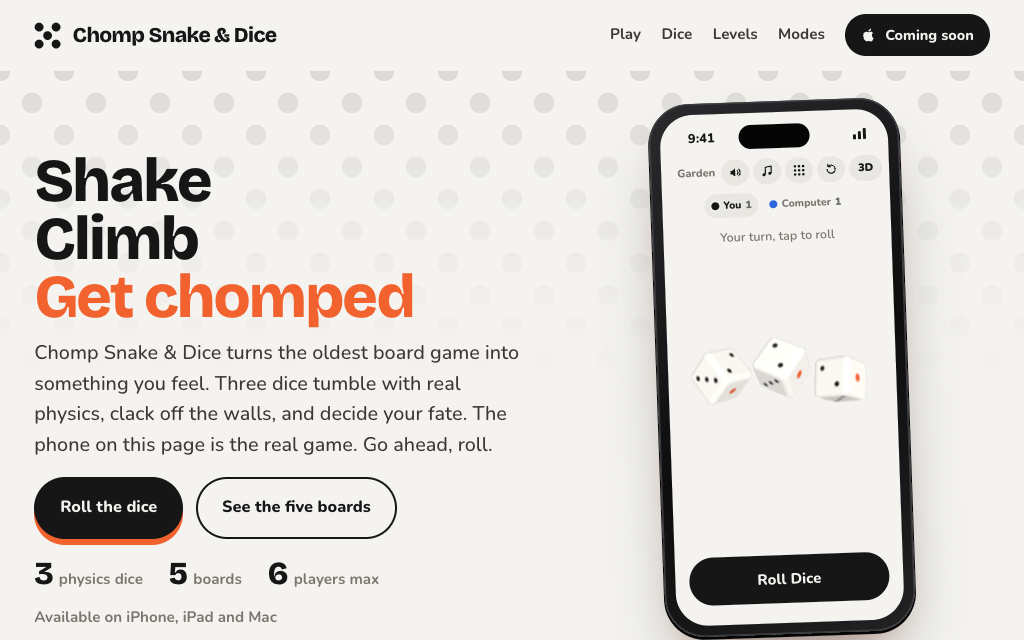 Preview of Chomp Snake & Dice